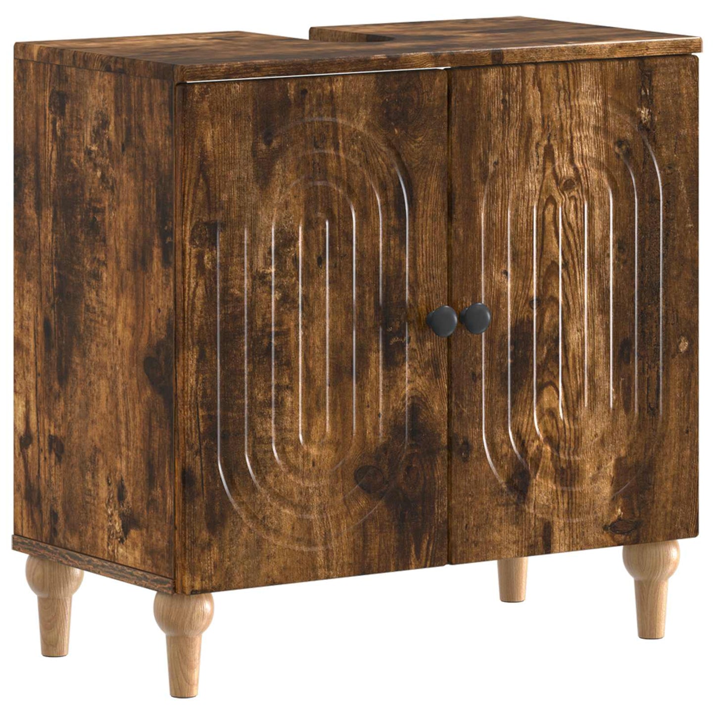 Baderomsvaskeskap ALKMAAR Røkt Eik 59,5 x 31,5 x 59 cm