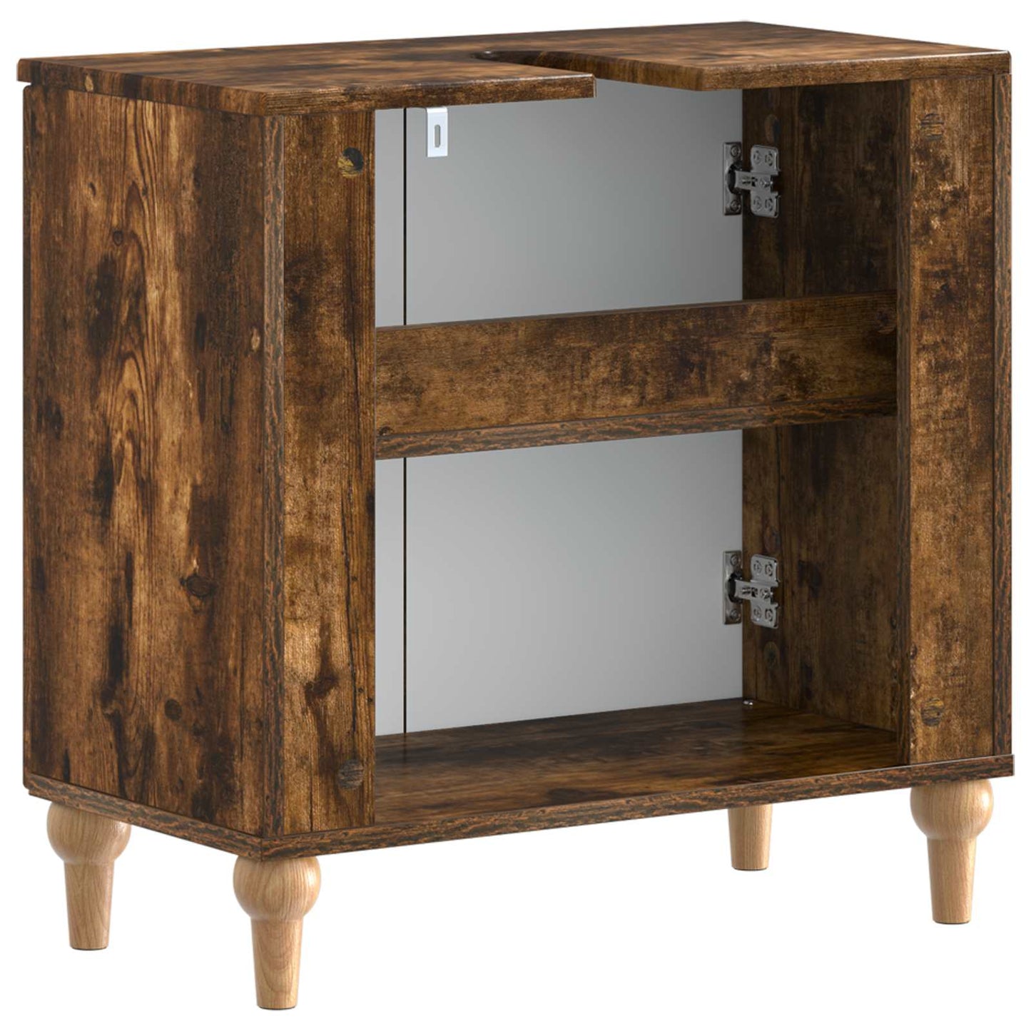 Baderomsvaskeskap ALKMAAR Røkt Eik 59,5 x 31,5 x 59 cm