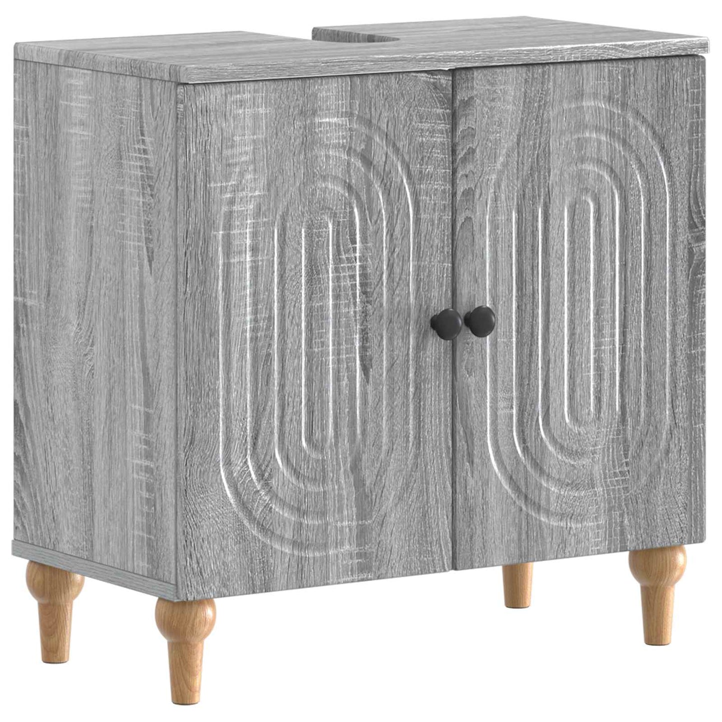 Baderomsvaskeskap ALKMAAR Grå Sonoma 59,5 x 31,5 x 59 cm