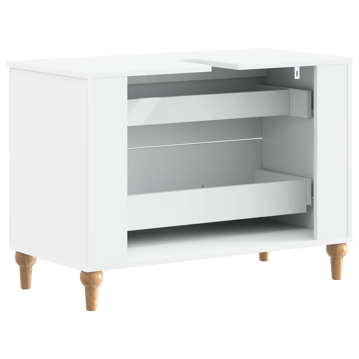 Baderomsvaskeskap ALKMAAR Hvit 82 x 41 x 59 cm Konstruert tre