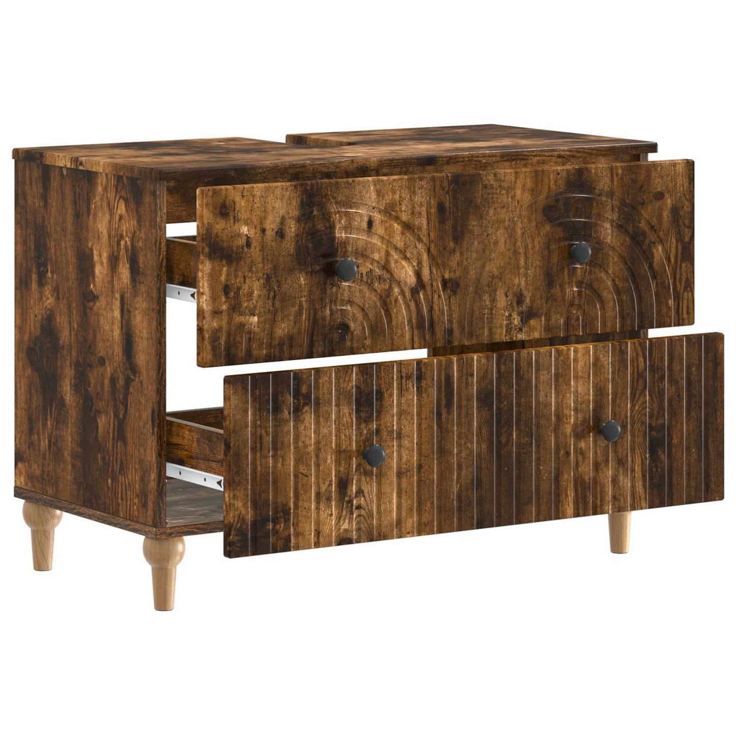 Baderomsvaskeskap ALKMAAR Røkt Eik 82 x 41 x 59 cm