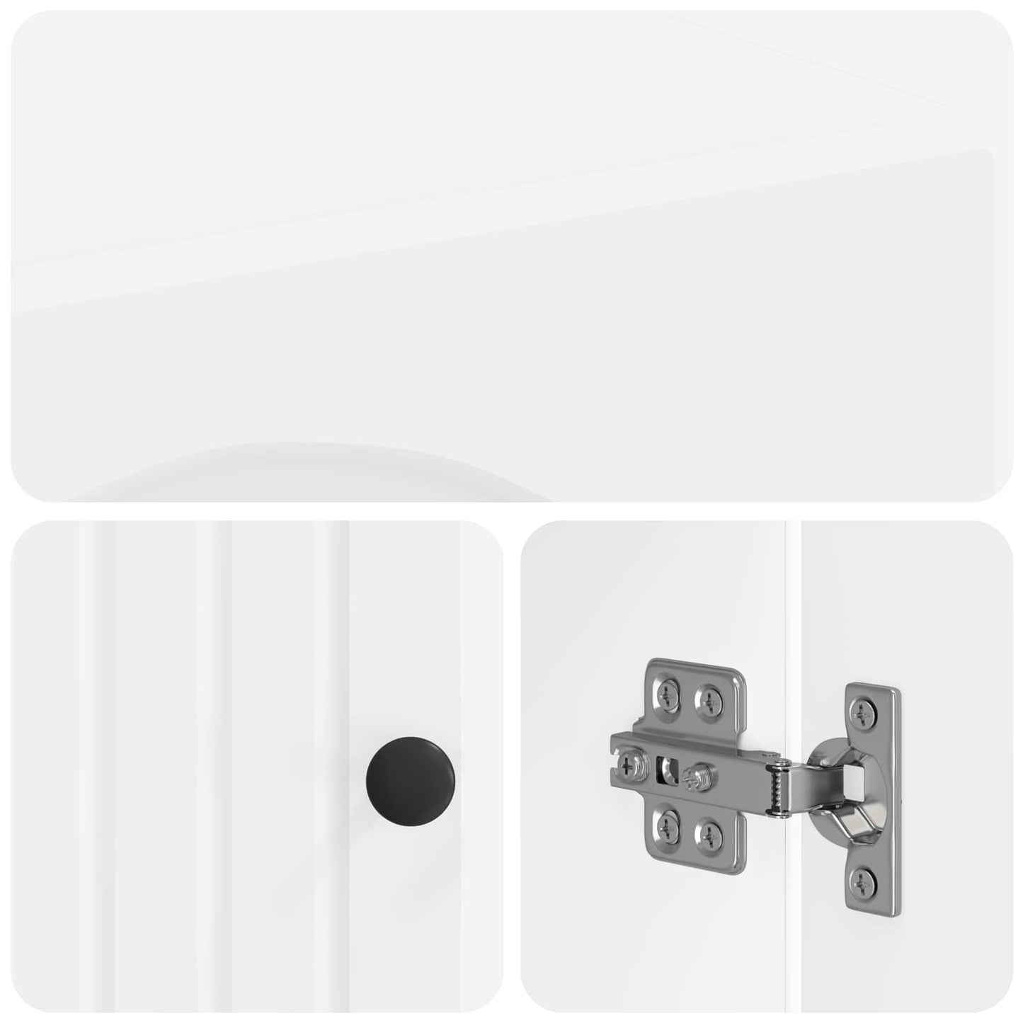 Sko Skap ALKMAAR 59,5 x 39,5 x 90 cm Konstruert tre Hvit
