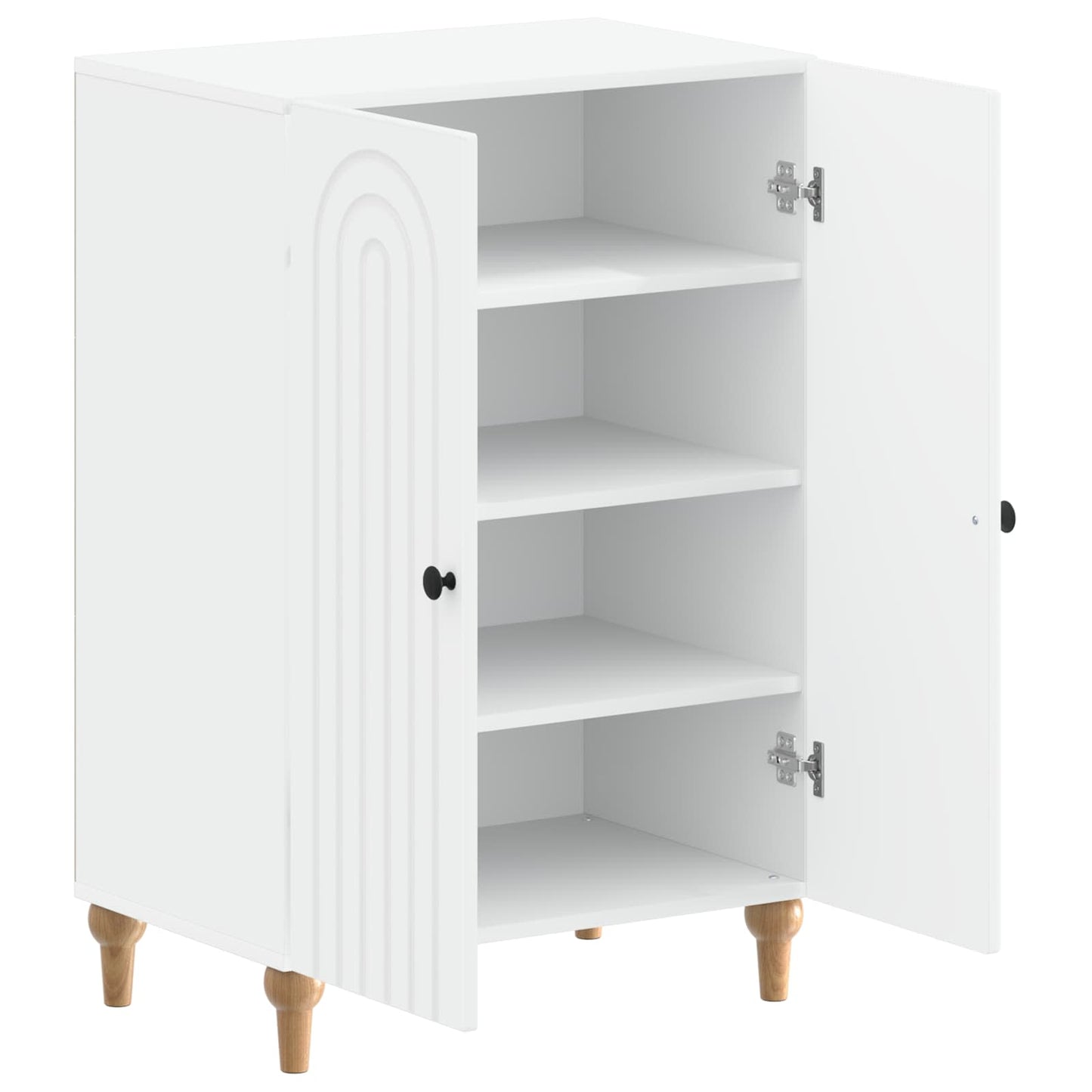 Sko Skap ALKMAAR 59,5 x 39,5 x 90 cm Konstruert tre Hvit