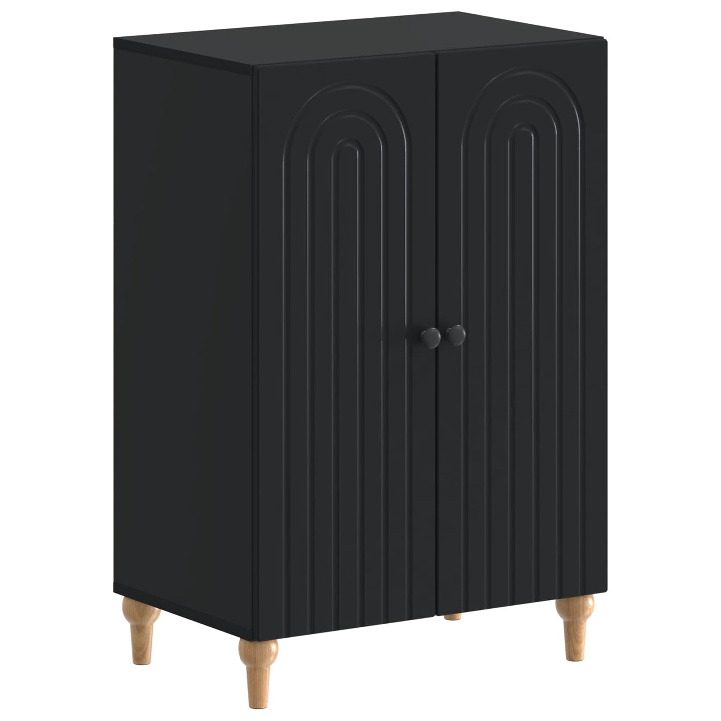Sko Skap ALKMAAR 59,5 x 39,5 x 90 cm Konstruert tre Svart