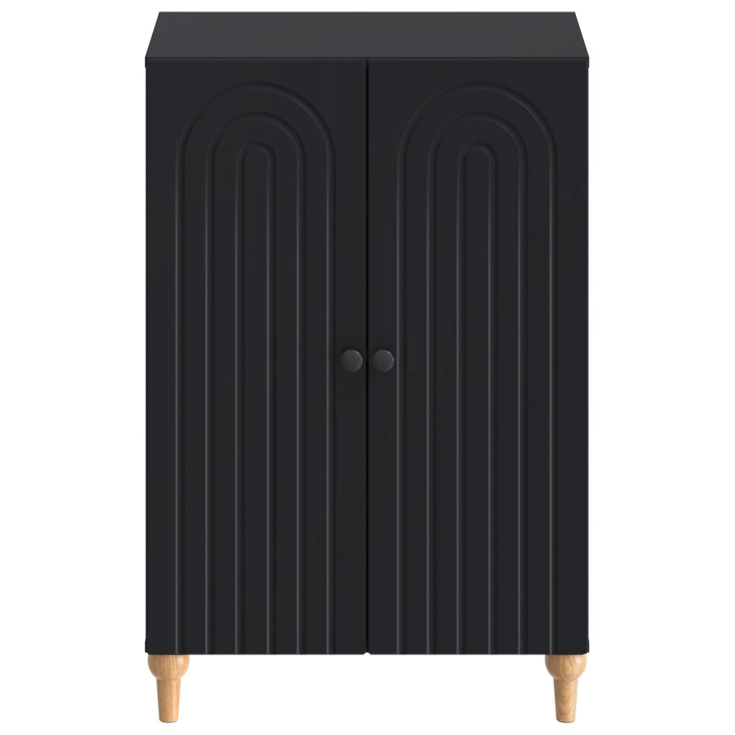 Sko Skap ALKMAAR 59,5 x 39,5 x 90 cm Konstruert tre Svart