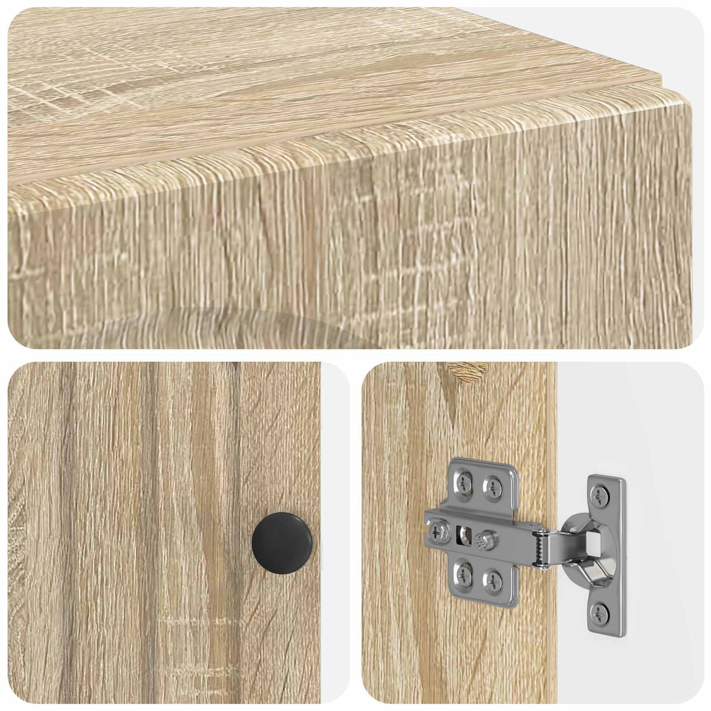 Sko Skap ALKMAAR 59,5 x 39,5 x 90 cm Konstruert tre Sonoma eik