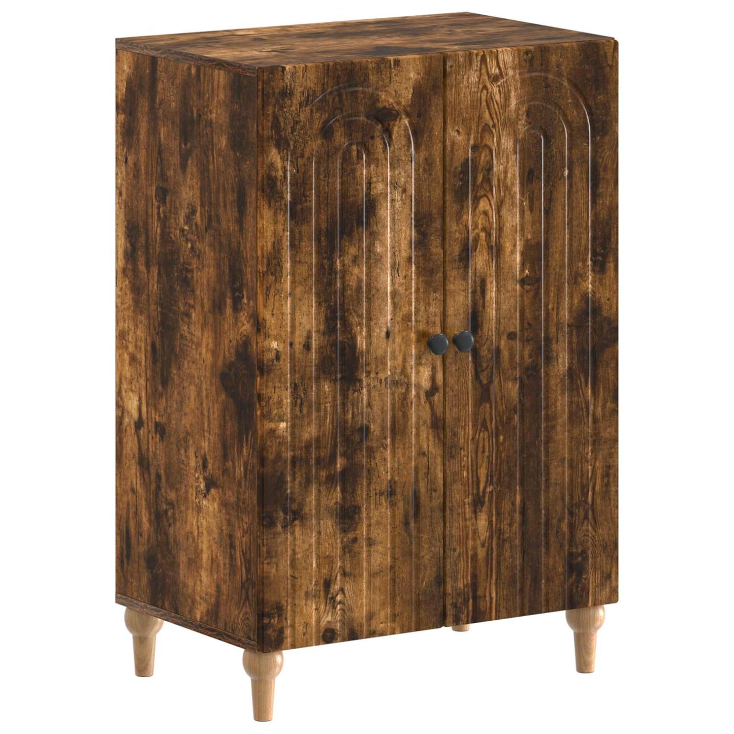 Sko Skap ALKMAAR 59,5 x 39,5 x 90 cm Konstruert tre Røkt Eik