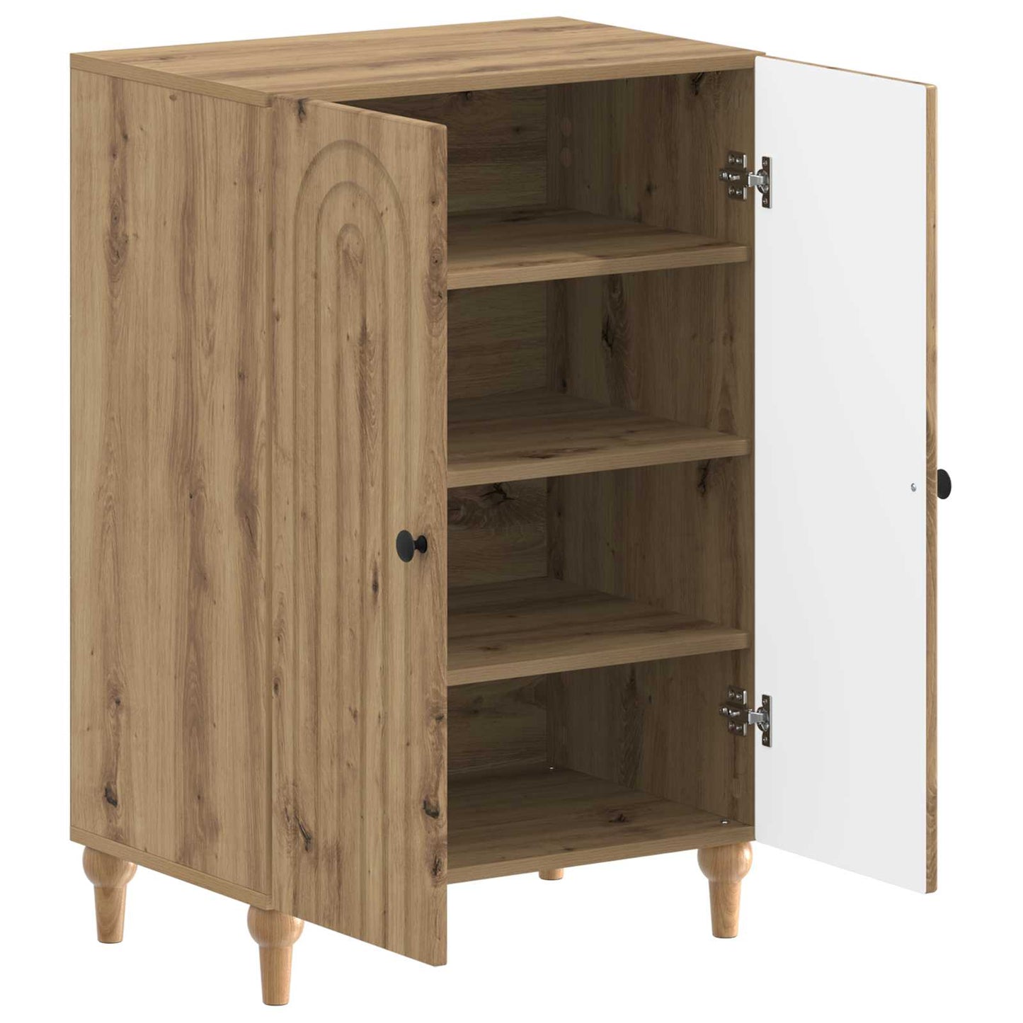 Sko Skap ALKMAAR 59,5 x 39,5 x 90 cm Konstruert tre Artisan eik