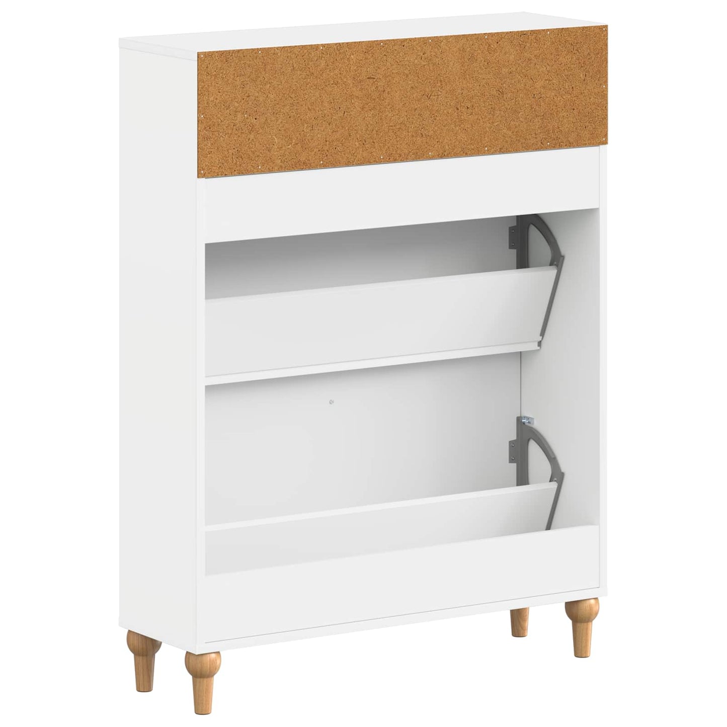 Sko Skap ALKMAAR 78 x 24 x 103 cm Konstruert tre Hvit