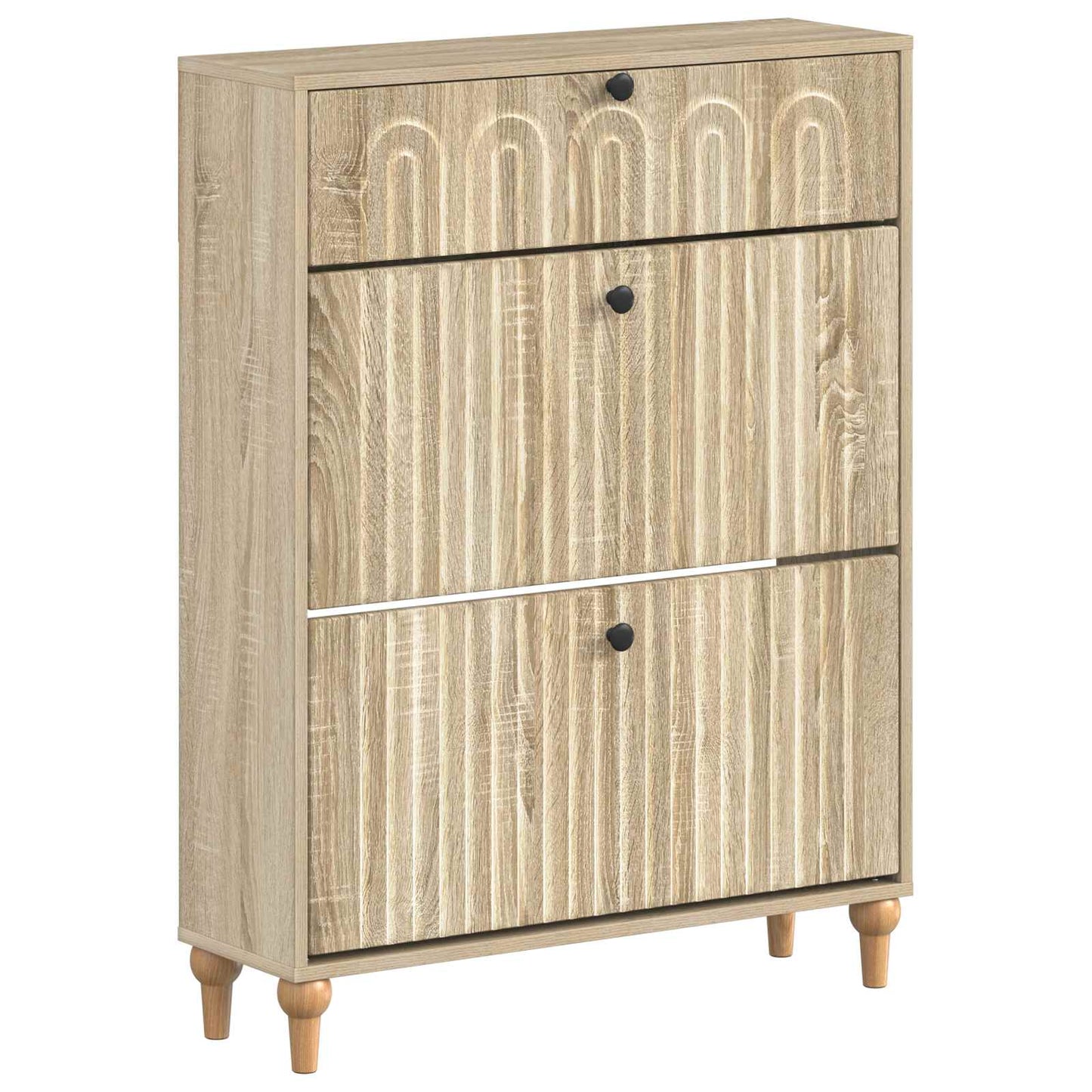 Sko Skap ALKMAAR 78 x 24 x 103 cm Konstruert tre Sonoma eik
