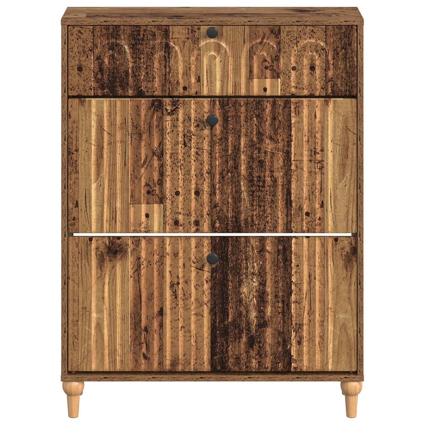 Sko Skap ALKMAAR 78 x 24 x 103 cm Konstruert tre Gammelt tre