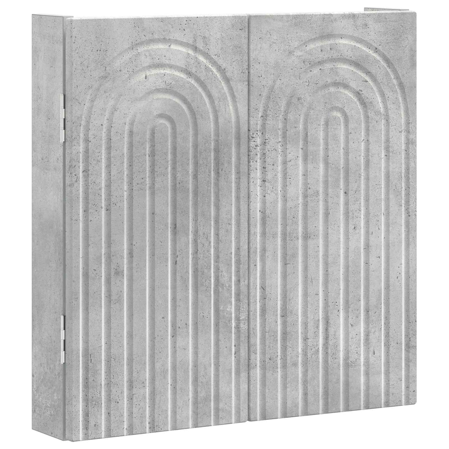 Dartbrettskap ALKMAAR Betonggrå 52,5 x 10,5 x 53,5 cm
