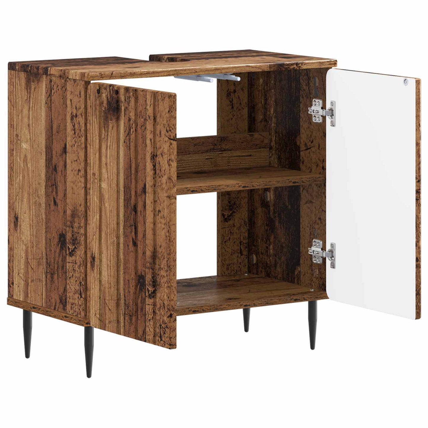 Baderomsvaskeskap ZWOLLE Gammelt tre 59,5 x 31,5 x 59 cm