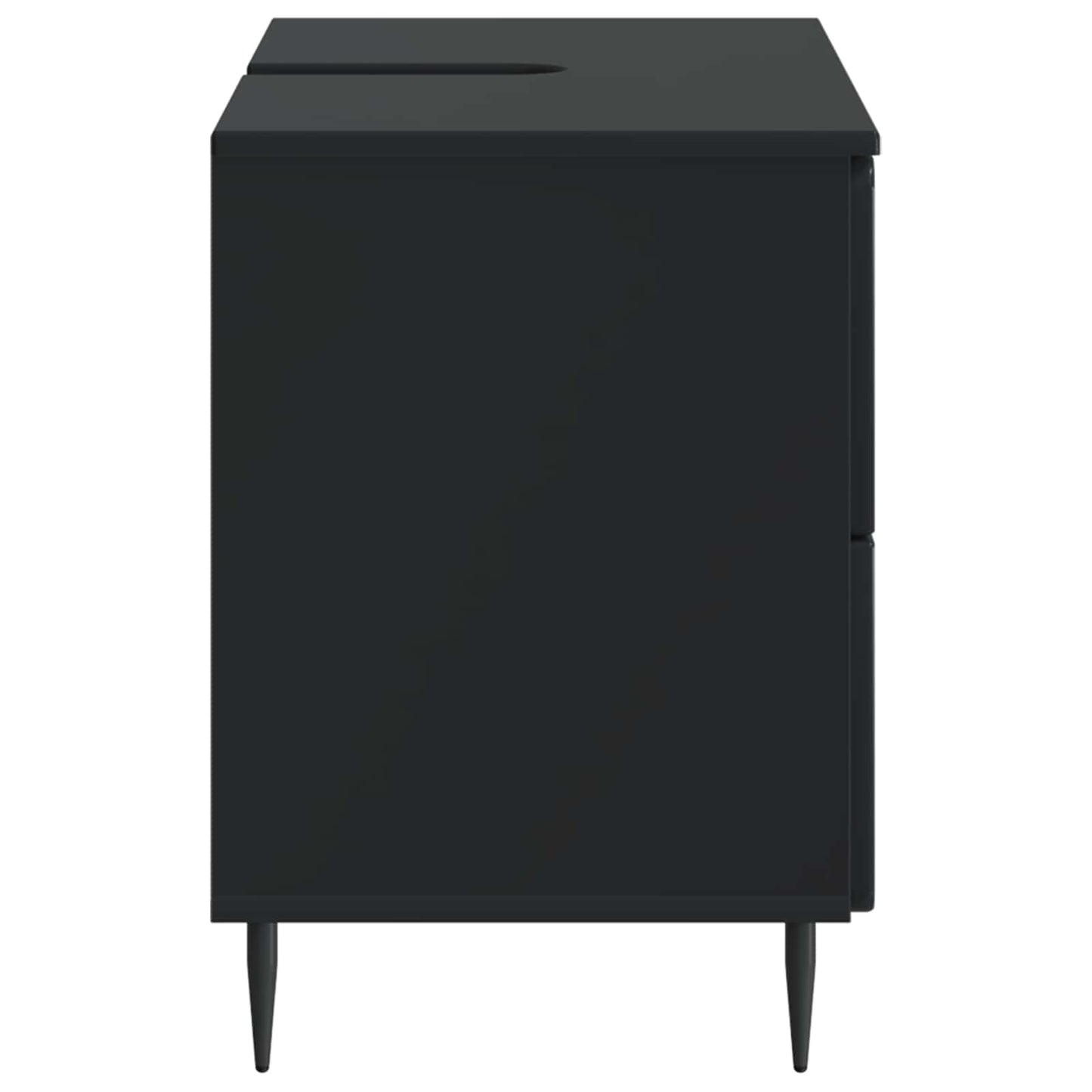 Baderomsvaskeskap ZWOLLE Svart 82 x 41 x 58,5 cm Konstruert tre