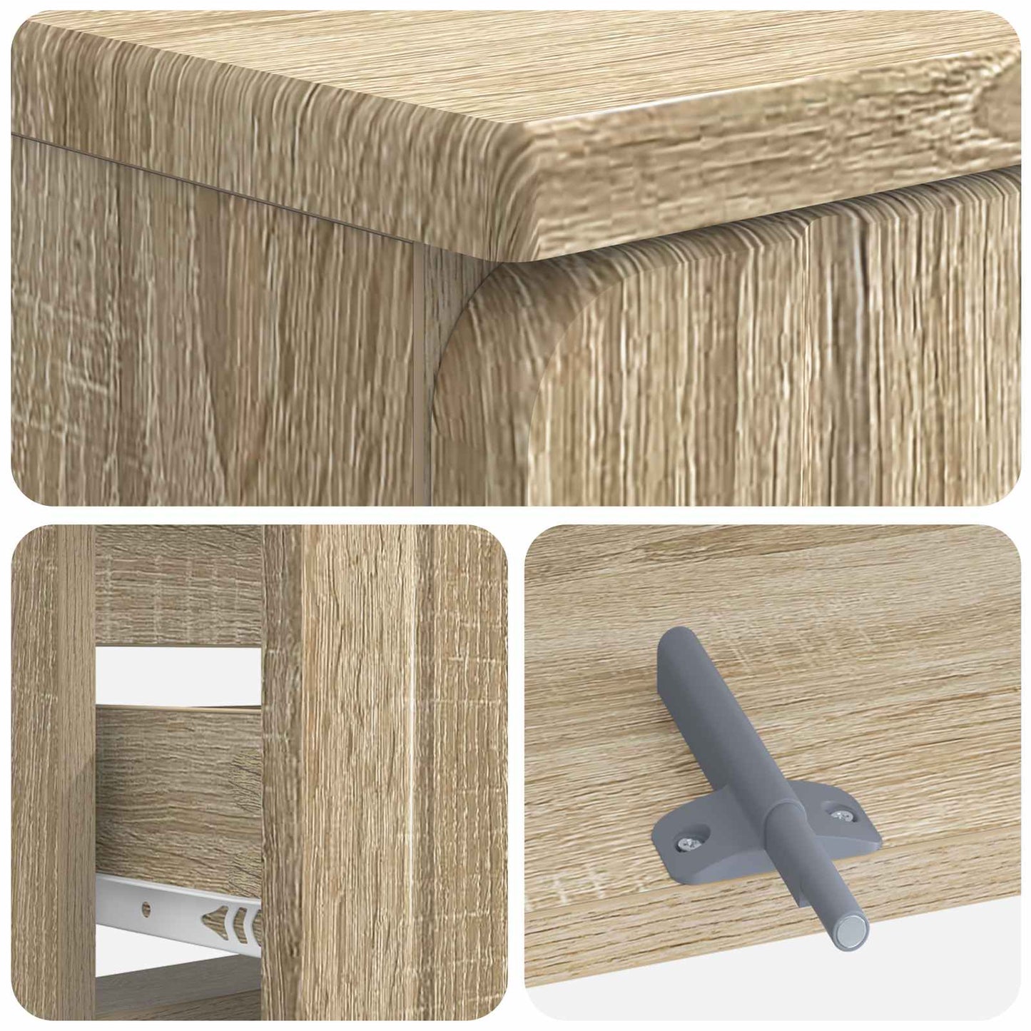 Baderomsvaskeskap ZWOLLE Sonoma eik 82 x 41 x 58,5 cm
