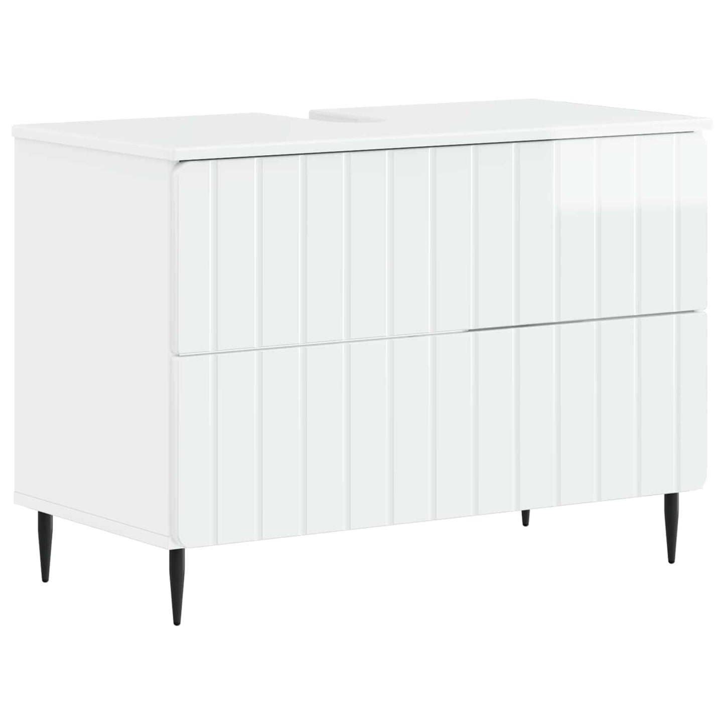 Baderomsvaskeskap ZWOLLE Høgglans hvit 82 x 41 x 58,5 cm