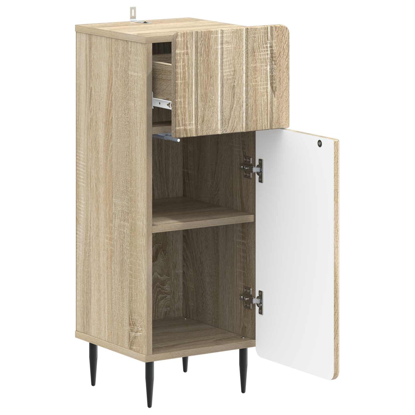 Baderom Oppbevaringsskap ZWOLLE Sonoma eik 30 x 31 x 79,5 cm