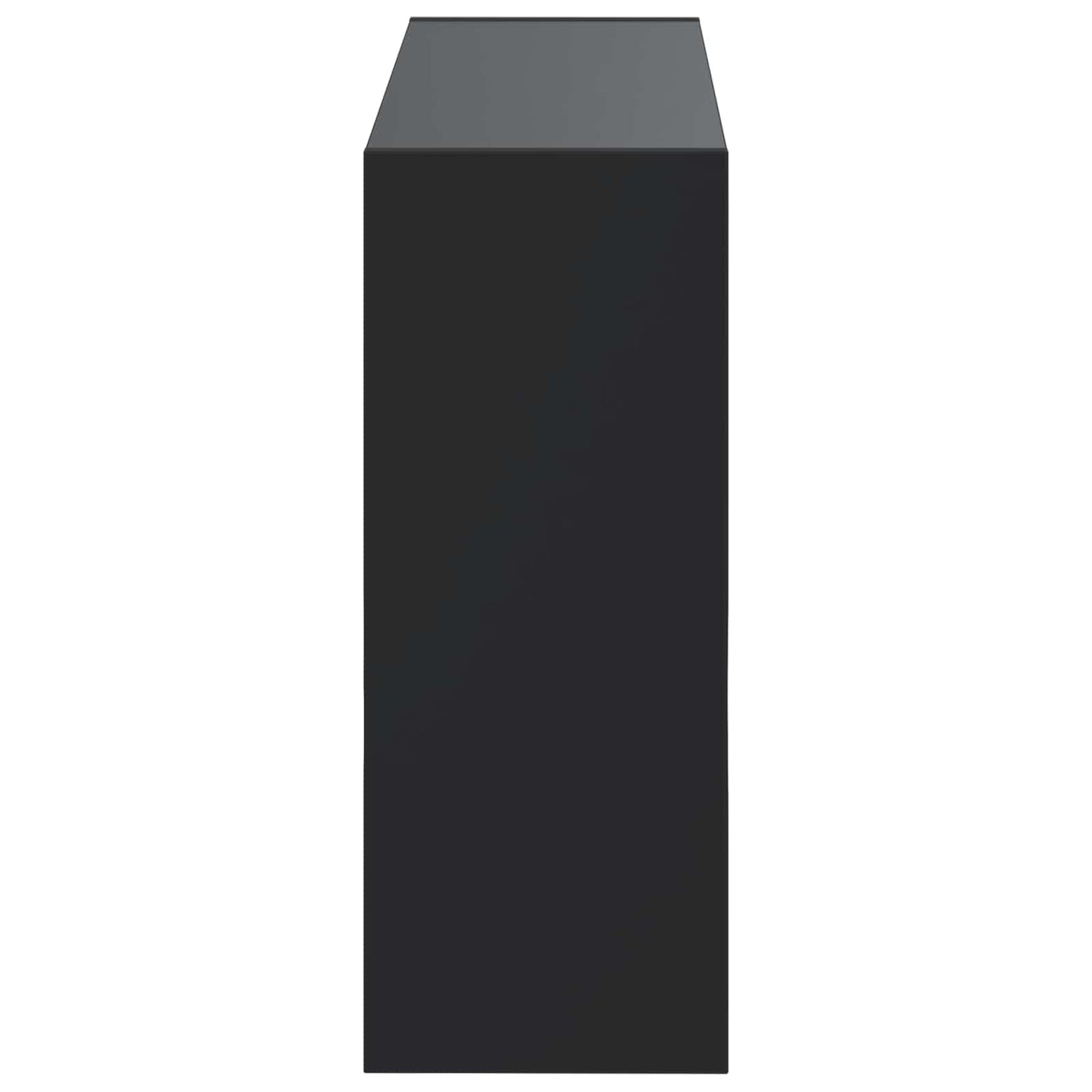 Vegghengt skoskap ZWOLLE 71 x 17 x 43 cm Konstruert tre Svart