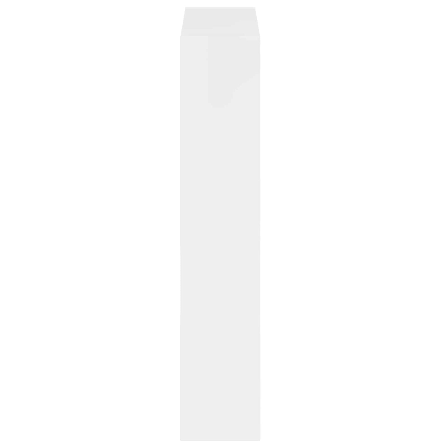Vegghengt skoskap ZWOLLE 71 x 17 x 86 cm Konstruert tre Hvit