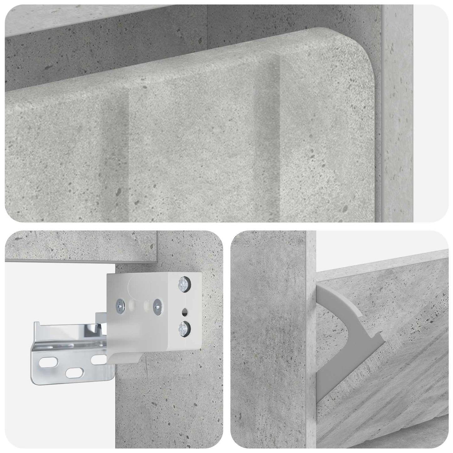 Vegghengt skoskap ZWOLLE 71 x 17 x 86 cm Konstruert tre