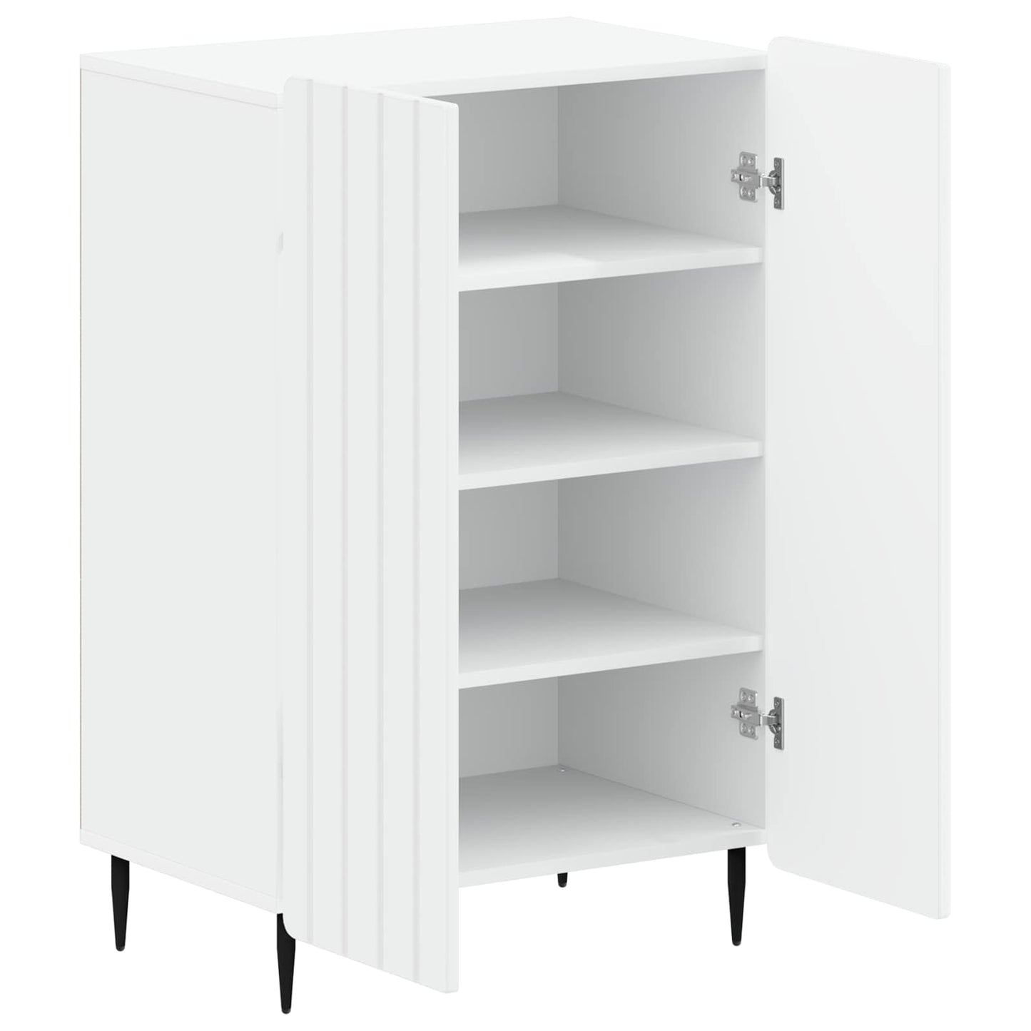 Sko Skap ZWOLLE 59,5 x 39,5 x 91,5 cm Konstruert tre Hvit
