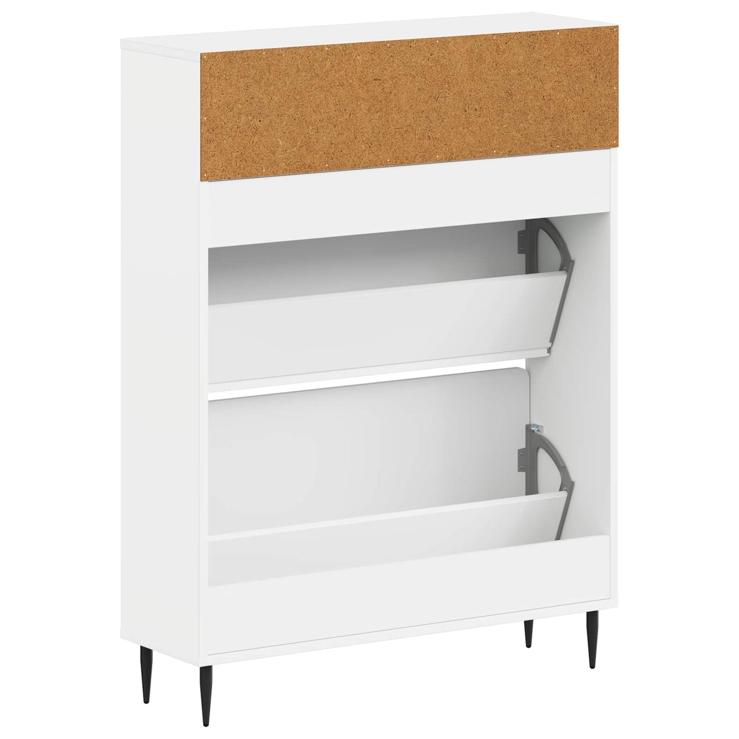 Sko Skap ZWOLLE 78 x 24 x 103 cm Konstruert tre Hvit