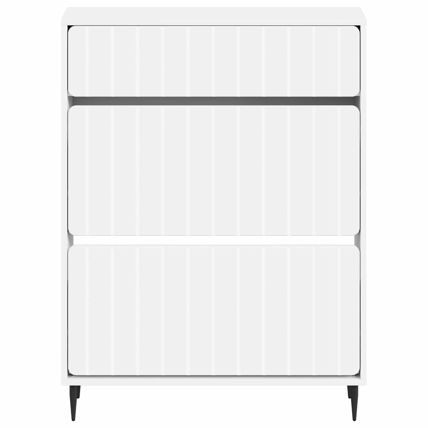 Sko Skap ZWOLLE 78 x 24 x 103 cm Konstruert tre Hvit