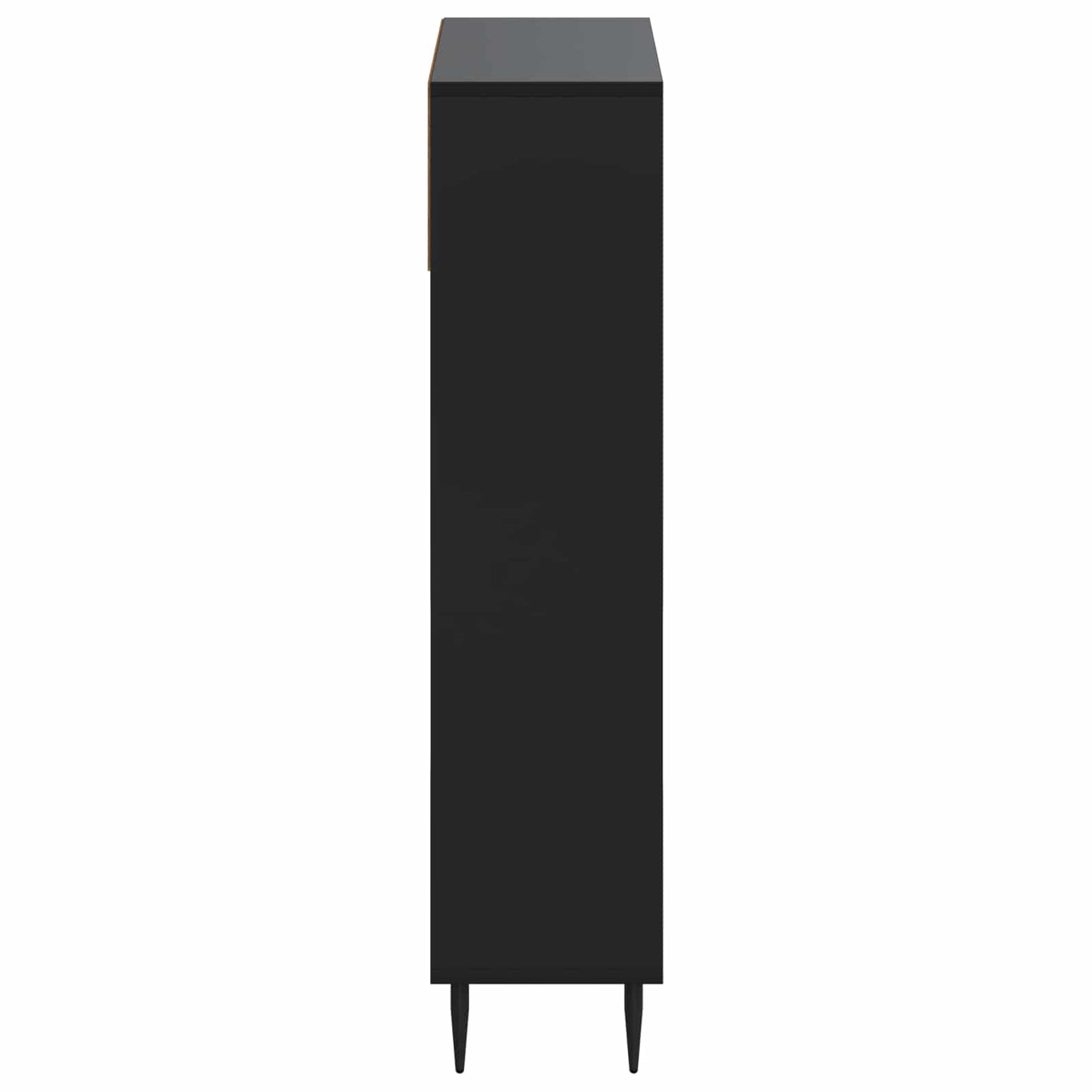 Sko Skap ZWOLLE 78 x 24 x 103 cm Konstruert tre Svart