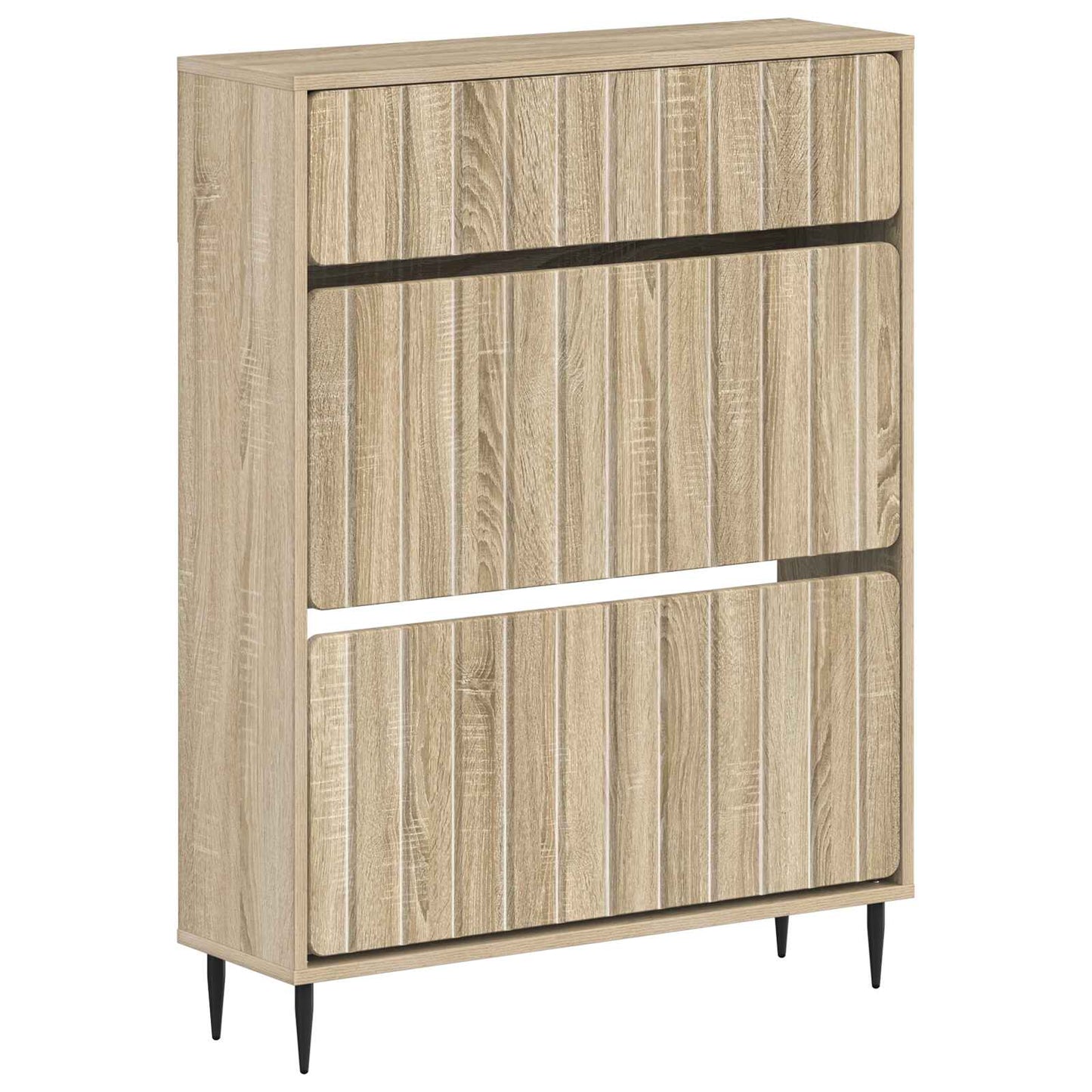 Sko Skap ZWOLLE 78 x 24 x 103 cm Konstruert tre Sonoma eik