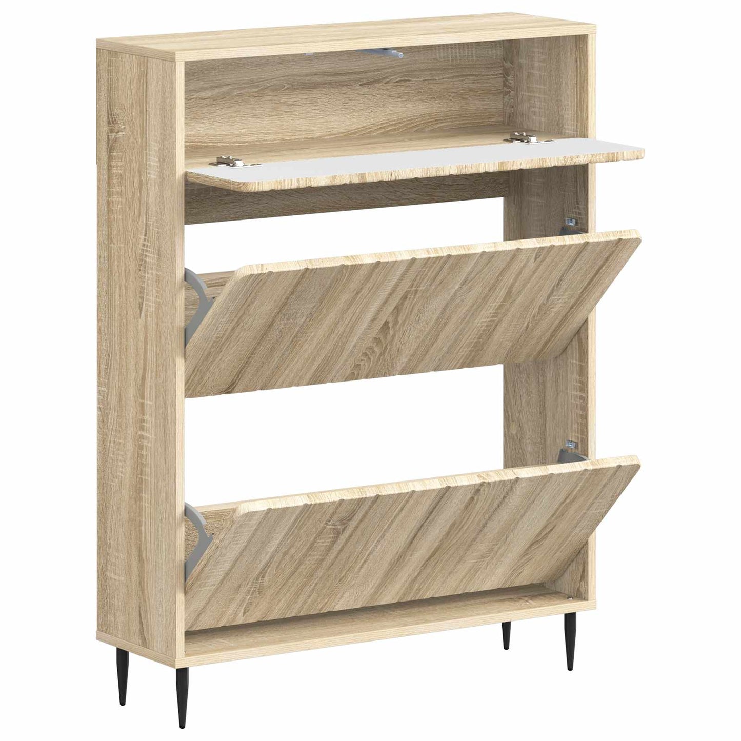 Sko Skap ZWOLLE 78 x 24 x 103 cm Konstruert tre Sonoma eik