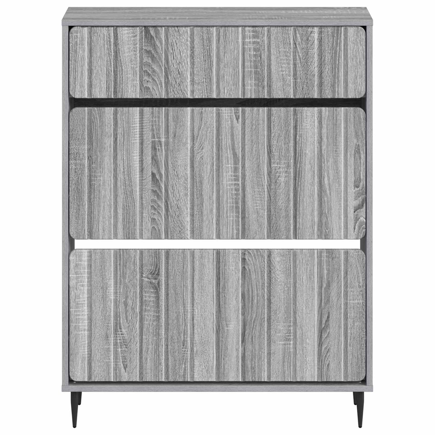 Sko Skap ZWOLLE 78 x 24 x 103 cm Konstruert tre Grå Sonoma