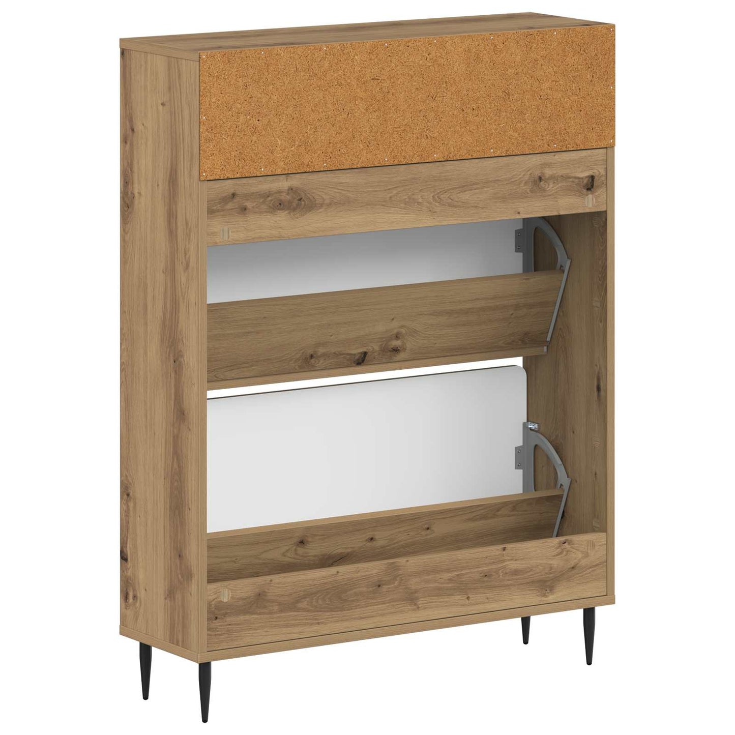 Sko Skap ZWOLLE 78 x 24 x 103 cm Konstruert tre Artisan eik