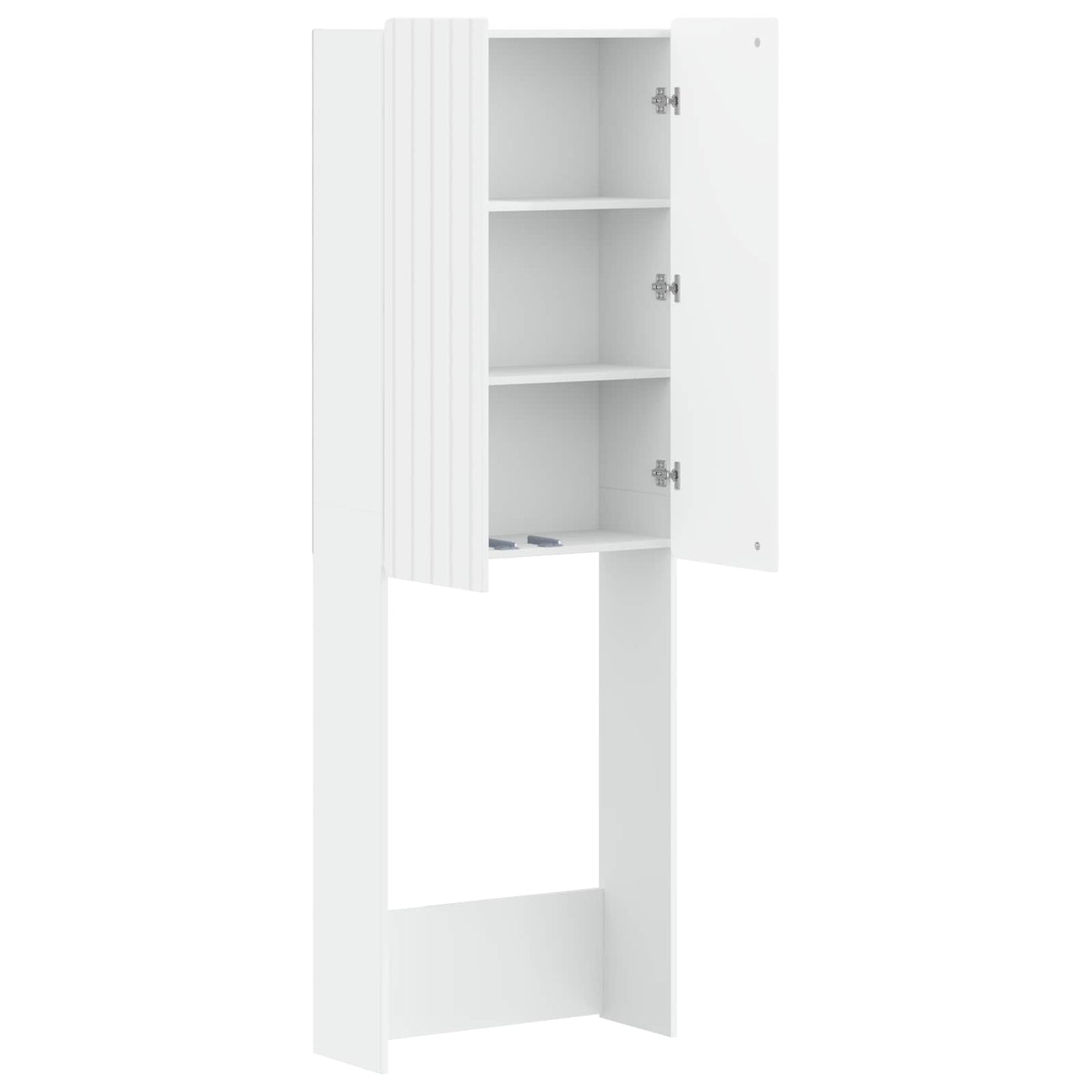 Toalett skap ZWOLLE Hvit 66 x 25,5 x 190 cm Konstruert tre