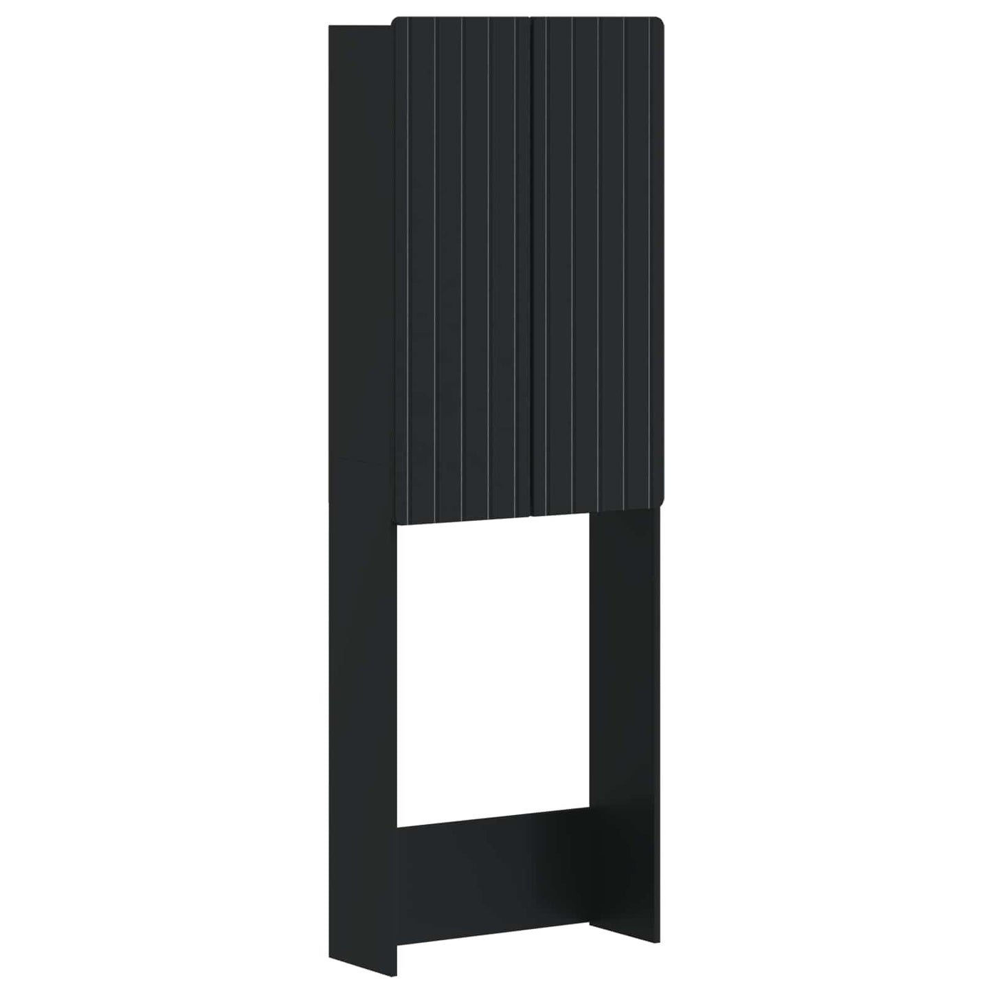 Toalett skap ZWOLLE Svart 66 x 25,5 x 190 cm Konstruert tre