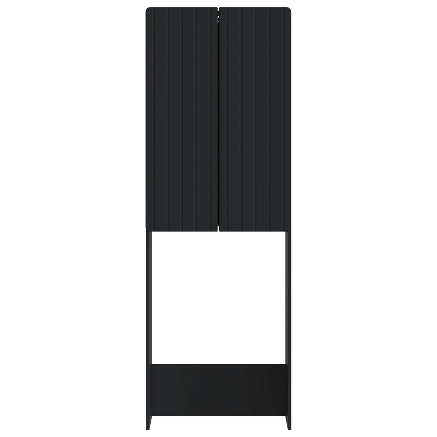 Toalett skap ZWOLLE Svart 66 x 25,5 x 190 cm Konstruert tre