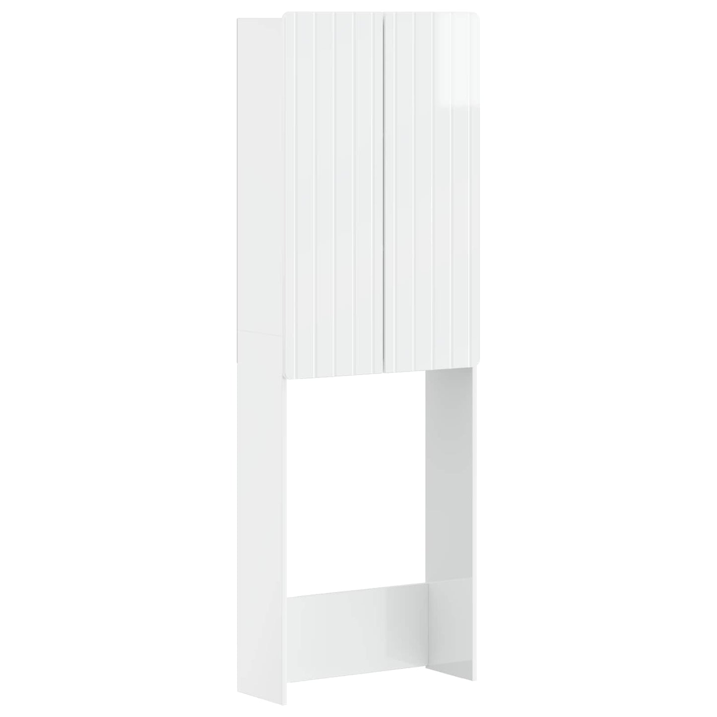 Toalett skap ZWOLLE Høgglans hvit 66 x 25,5 x 190 cm