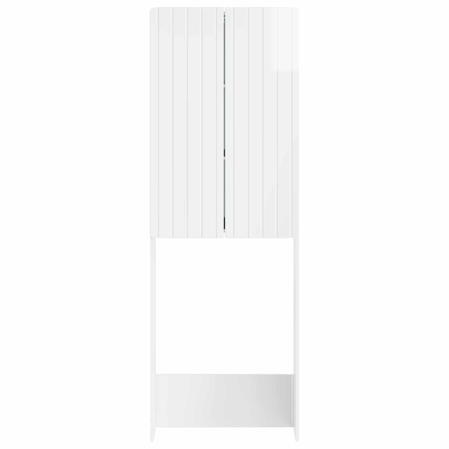 Toalett skap ZWOLLE Høgglans hvit 66 x 25,5 x 190 cm