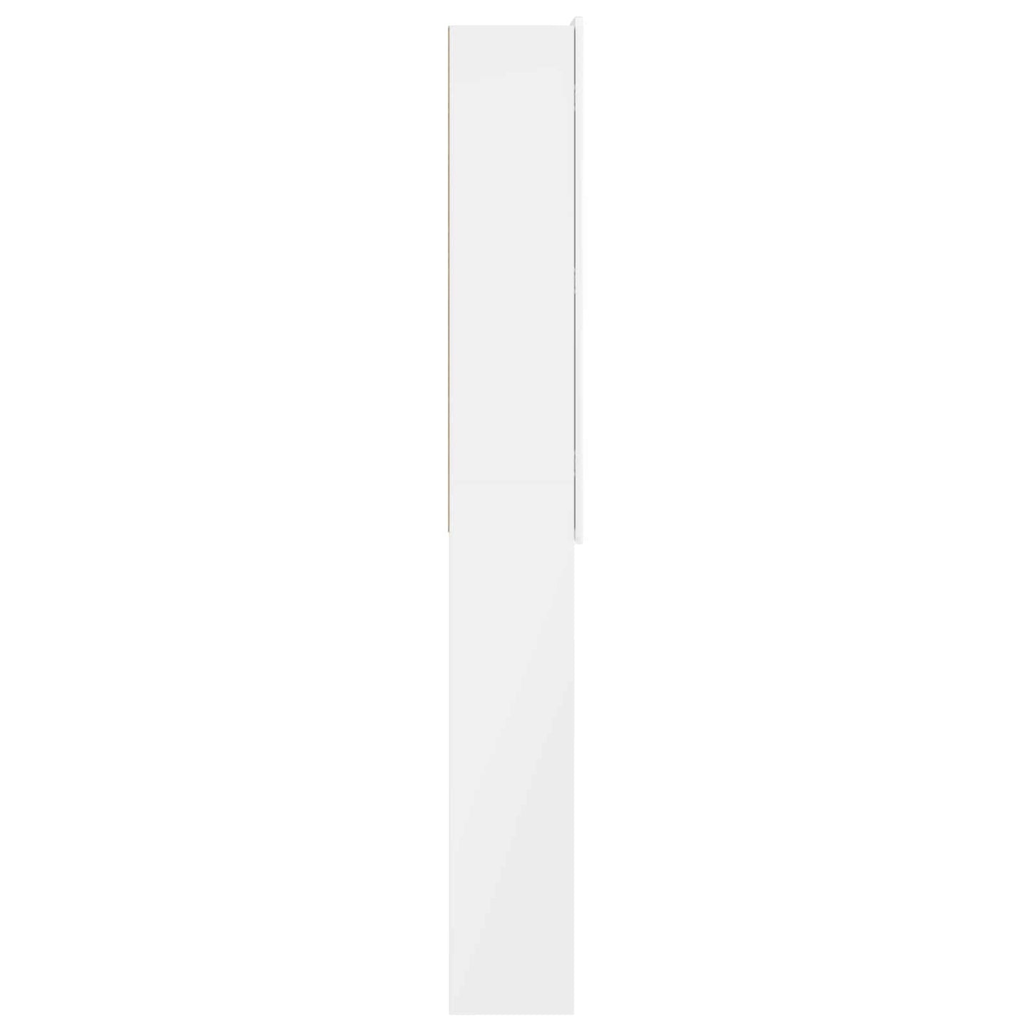 Toalett skap ZWOLLE Høgglans hvit 66 x 25,5 x 190 cm