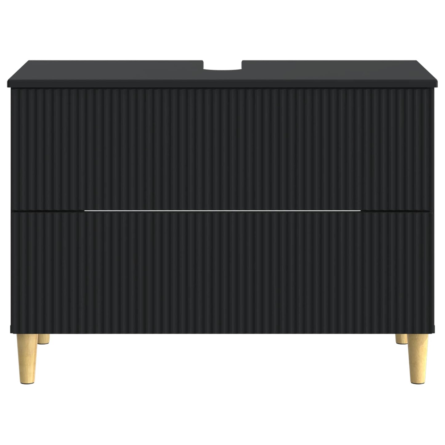 Baderomsvaskeskap ARNHEM Svart 82 x 41 x 59 cm Konstruert tre