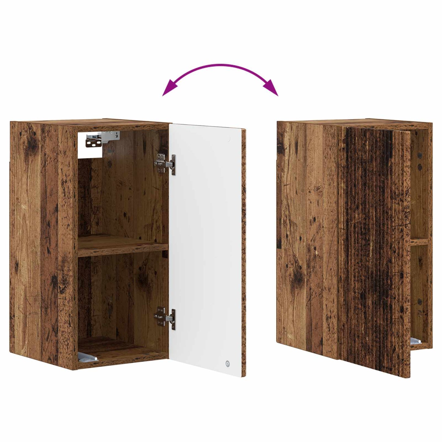 Baderom veggskap ARNHEM Gammelt tre 30 x 31 x 59 cm