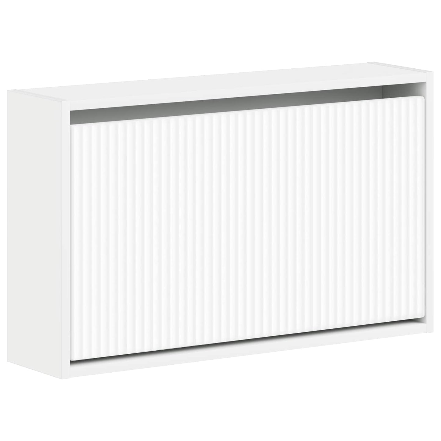 Vegghengt skoskap ARNHEM 71 x 17 x 43 cm Konstruert tre Hvit