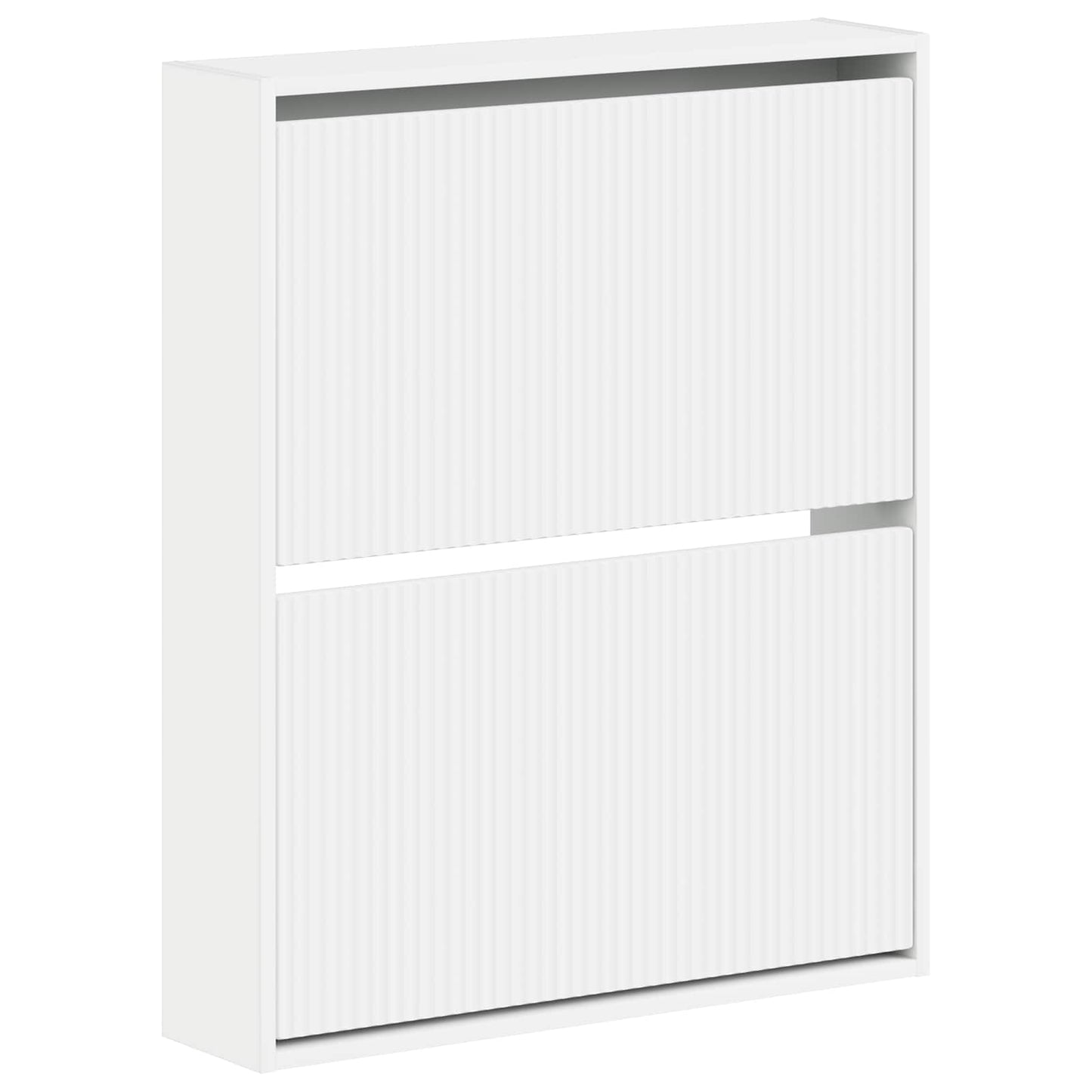 Vegghengt skoskap ARNHEM 71 x 17 x 86 cm Konstruert tre Hvit