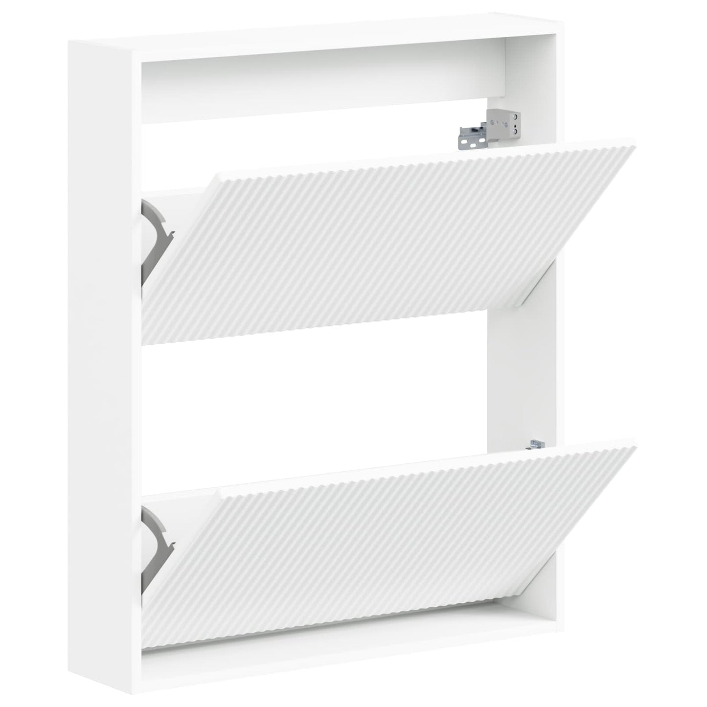 Vegghengt skoskap ARNHEM 71 x 17 x 86 cm Konstruert tre Hvit