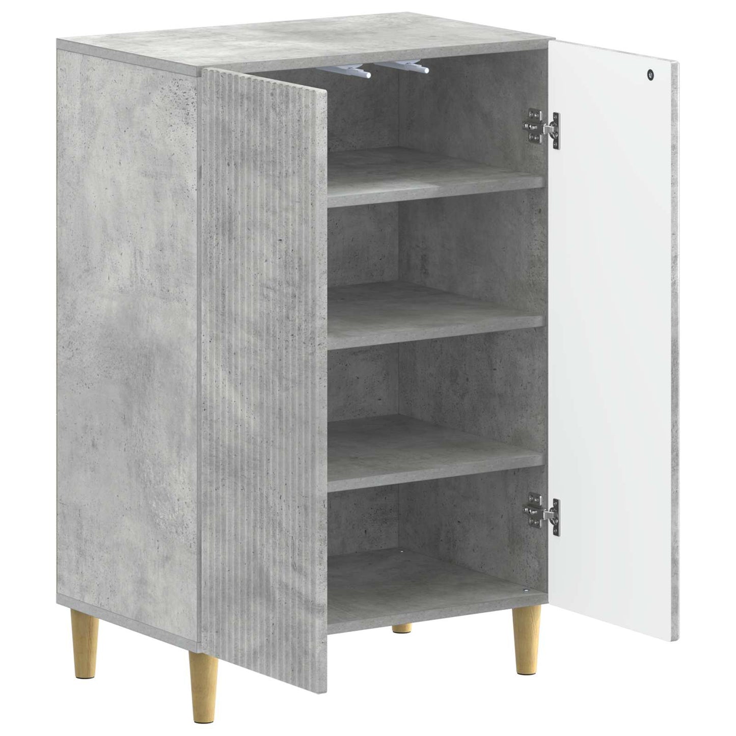 Sko Skap ARNHEM 59,5 x 39,5 x 90 cm Konstruert tre Betonggrå