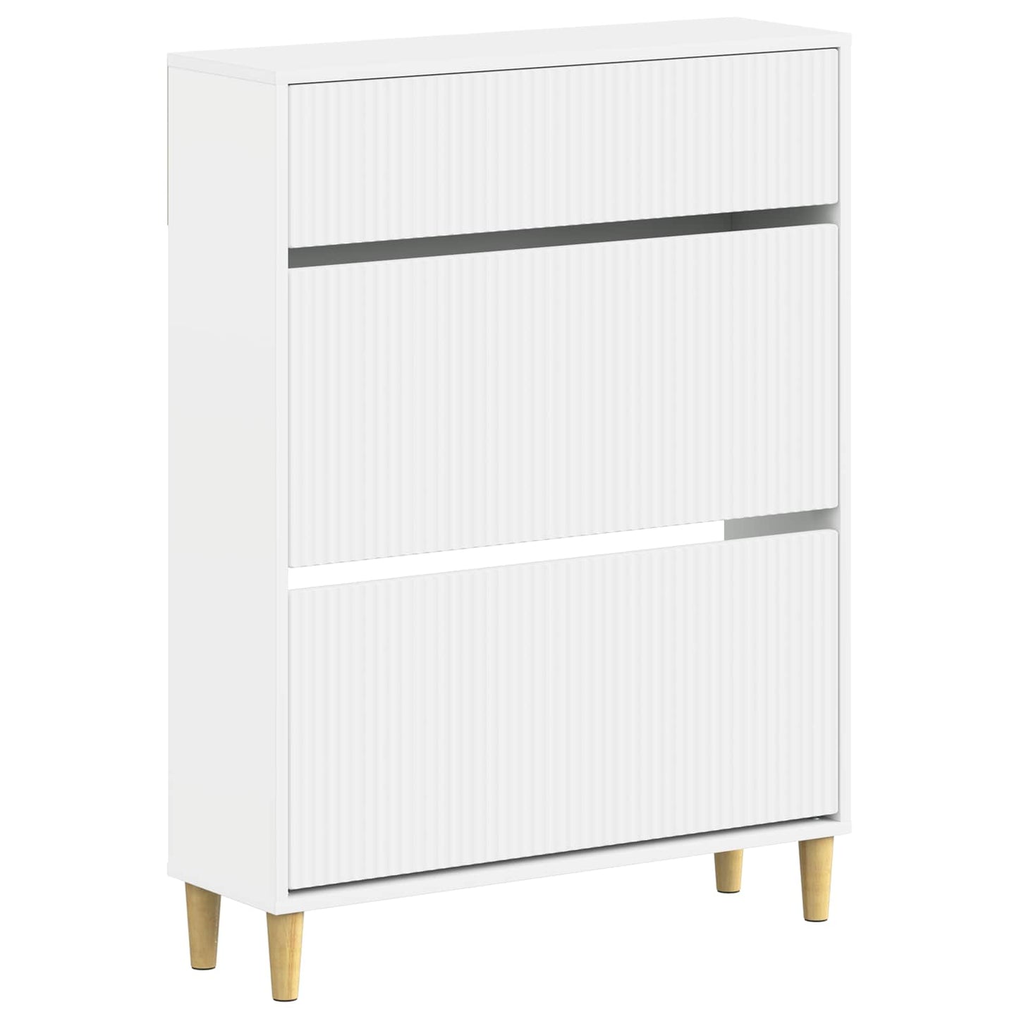 Sko Skap ARNHEM 78 x 24 x 103 cm Konstruert tre Hvit