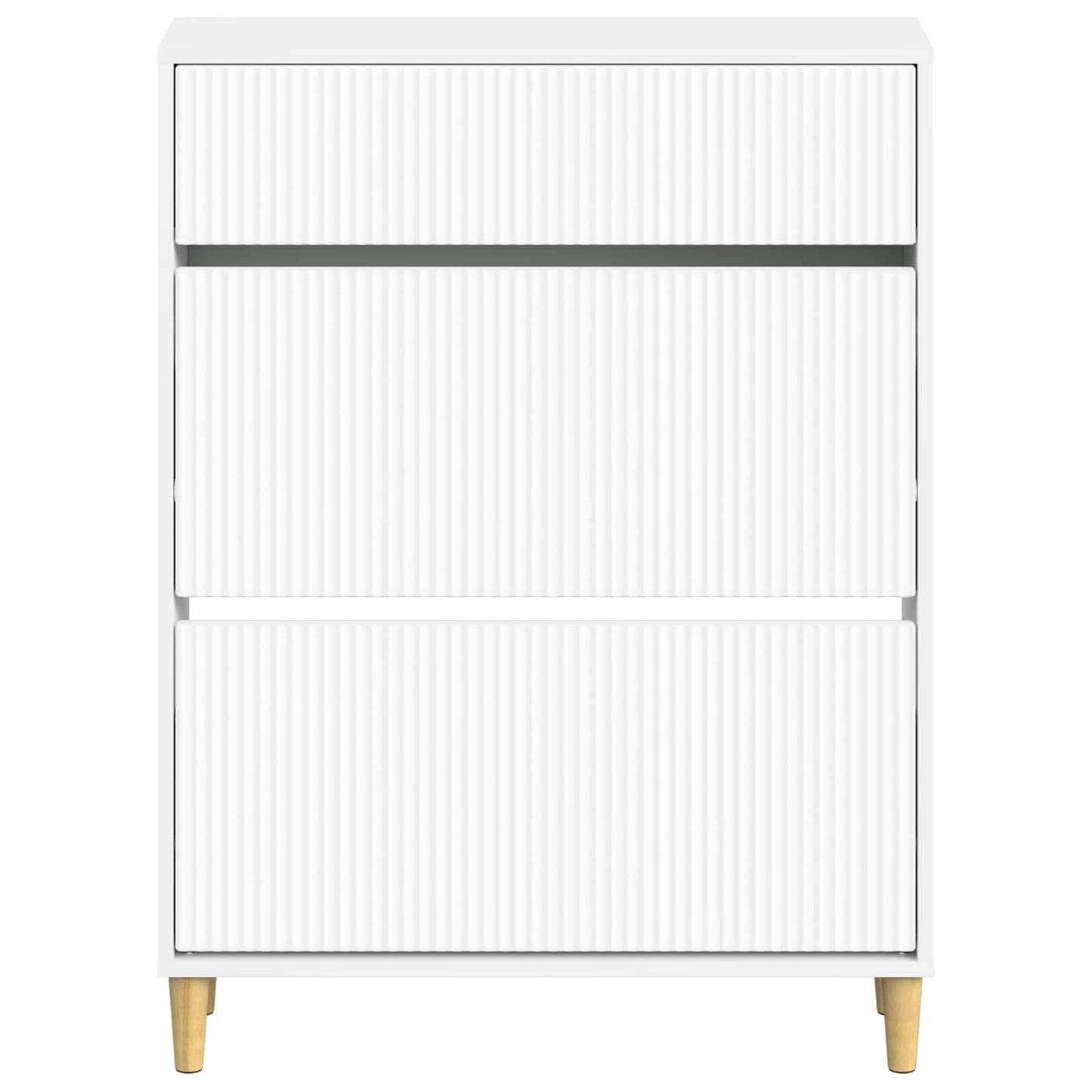 Sko Skap ARNHEM 78 x 24 x 103 cm Konstruert tre Hvit