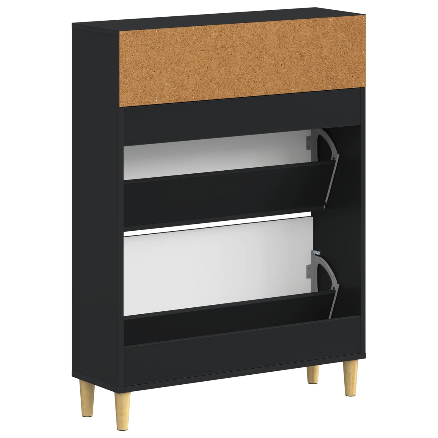 Sko Skap ARNHEM 78 x 24 x 103 cm Konstruert tre Svart