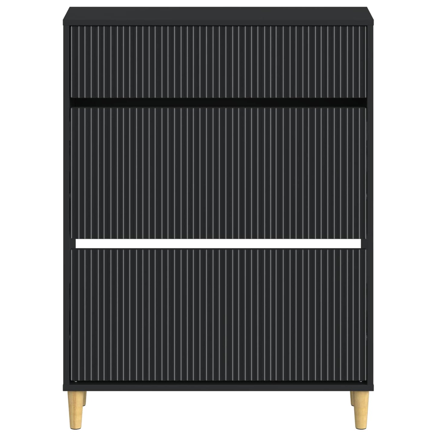 Sko Skap ARNHEM 78 x 24 x 103 cm Konstruert tre Svart