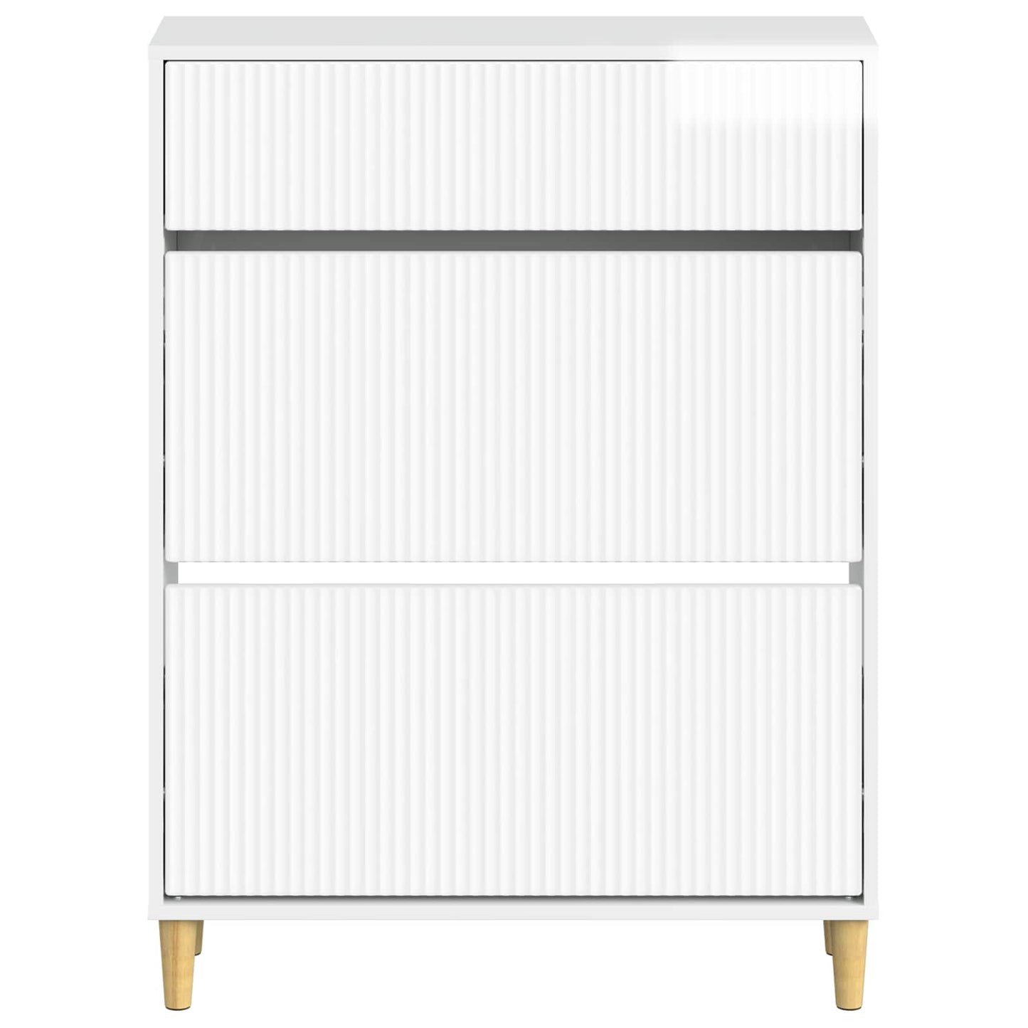 Sko Skap ARNHEM 78 x 24 x 103 cm Konstruert tre Høgglans hvit