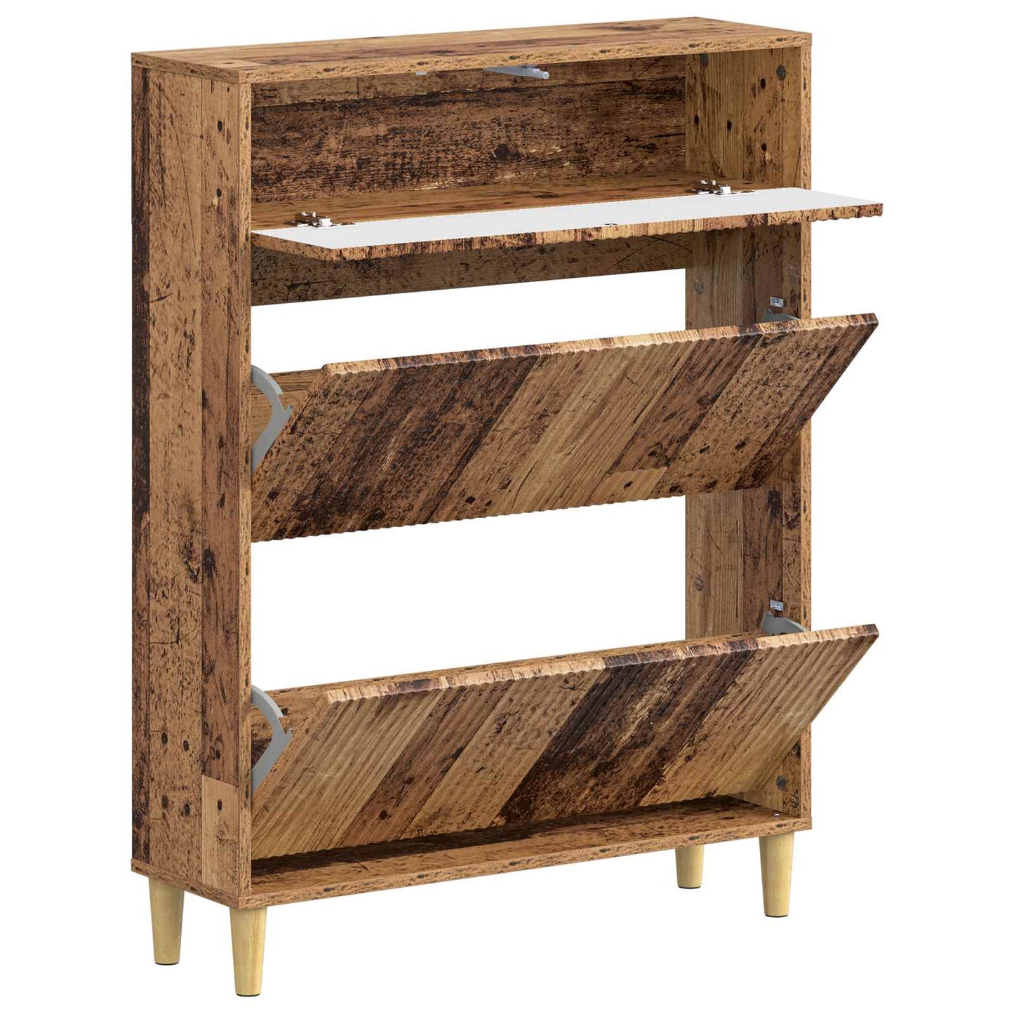 Sko Skap ARNHEM 78 x 24 x 103 cm Konstruert tre Gammelt tre
